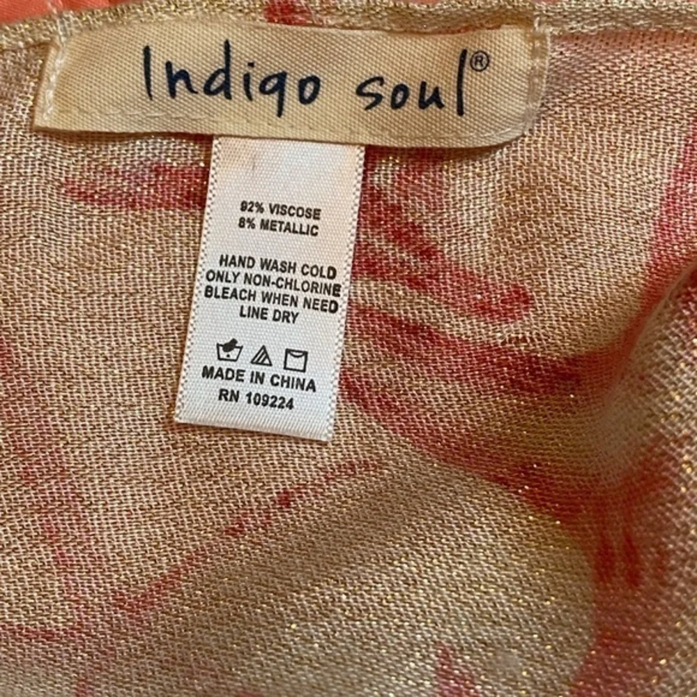 White Pink Starfish Scarf by Indigo Soul